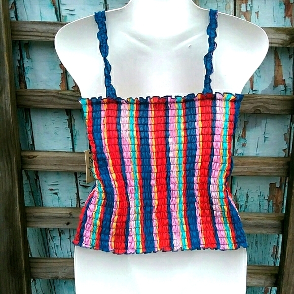Nwt [Liberty Love] Colorful Crop Top - Picture 3 of 3